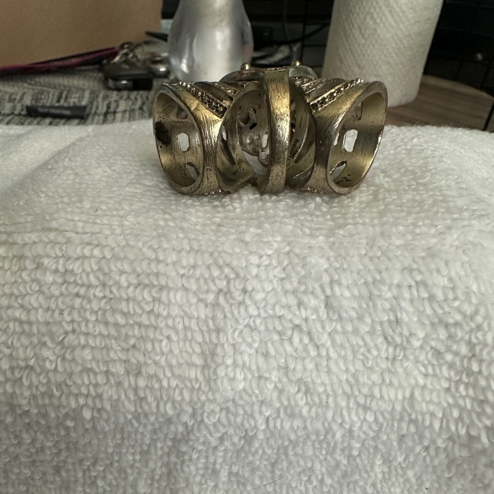 Silver Butterfly Statement Ring - image 3